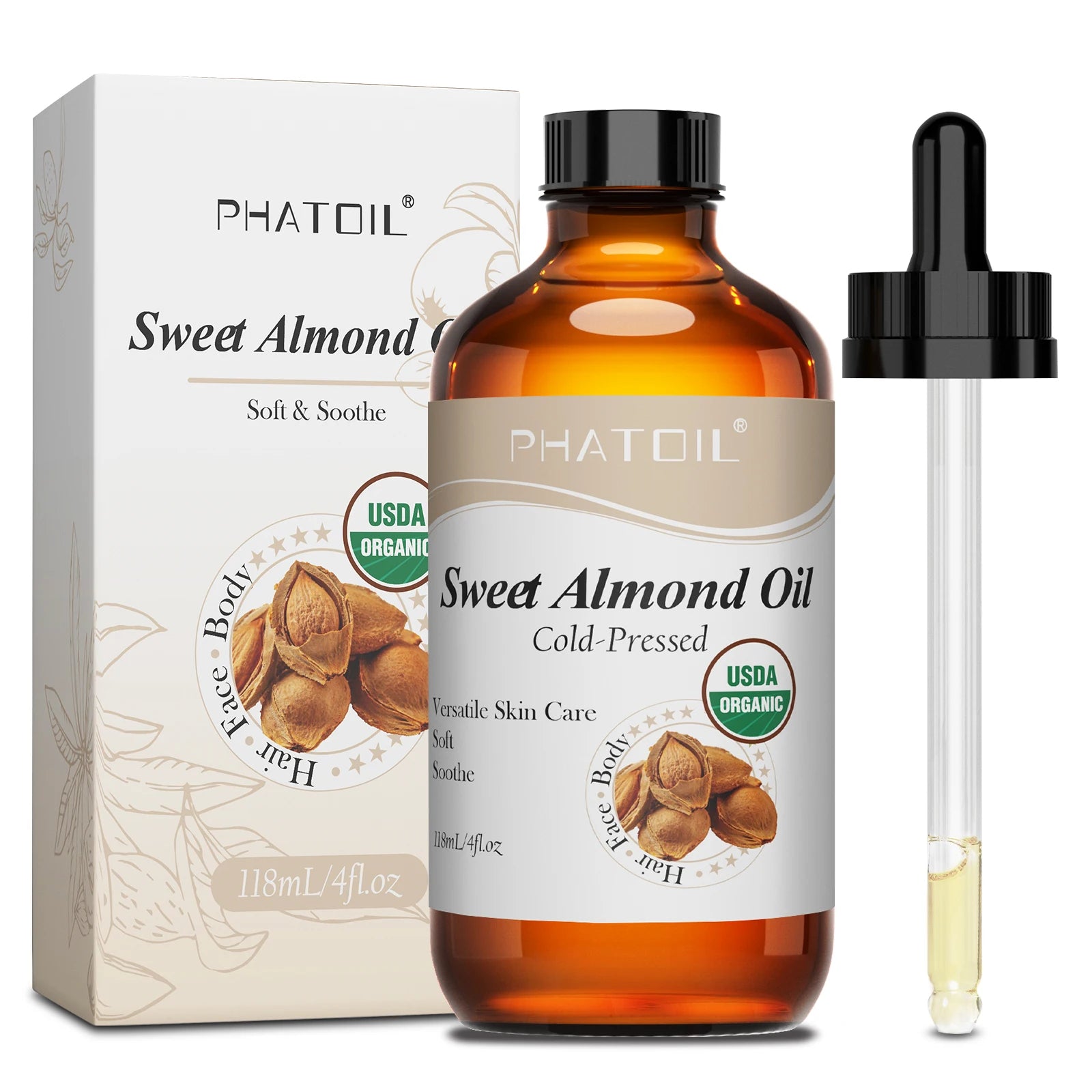 PHATOIL 118ml Pure Argan & Jojoba Oil – Cold Pressed Carrier