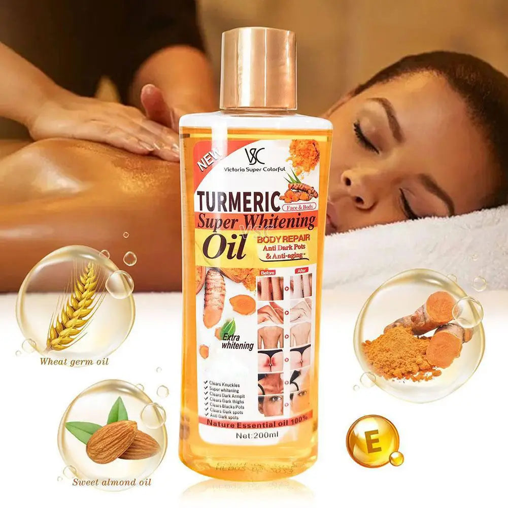 200ml Turmeric Essential Oil For Face & Body Moisturizing And Hydrating Natural Oil Skin Care Smoothing Face Care Oasis Select