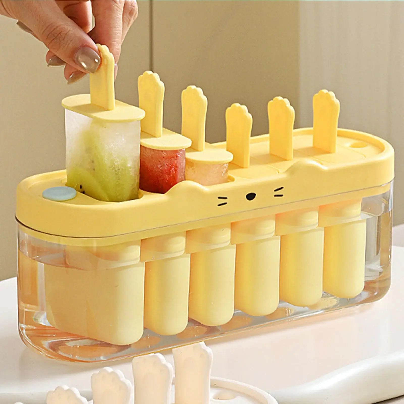 Pop Stick Maker Mold Popsicles Molds 6 Cavity Popsicles Molds Silicone Popsicles Maker Mold Ice Pop Molds Popsicles Sticks Oasis Select