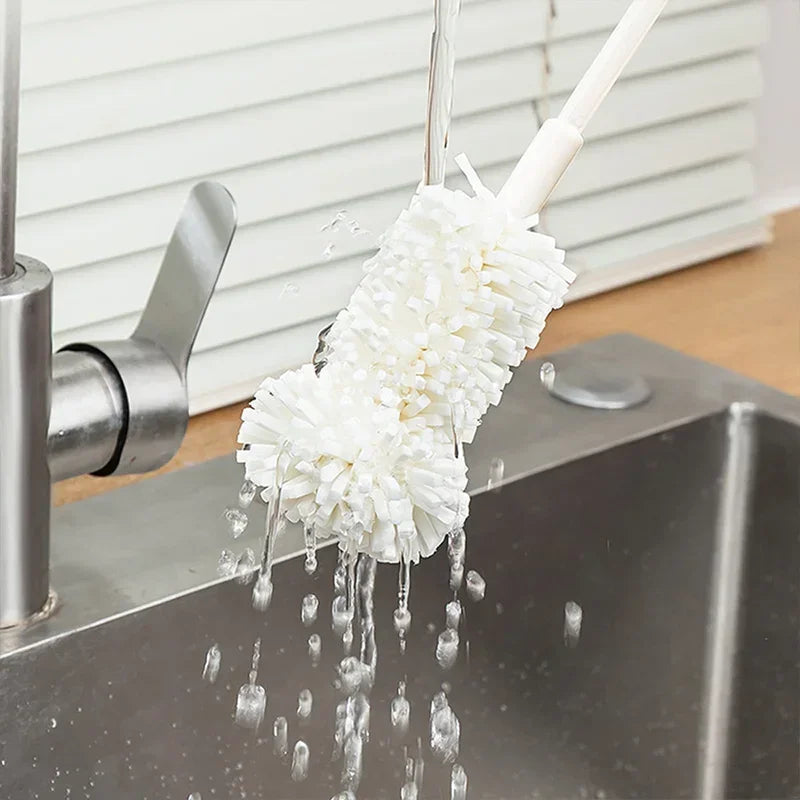 Sponge Brush Cup Scrubber Glass Cleaner Kitchen Cleaning Tool Long Handle Drink Wineglass Bottle Household Cleaning Brush Oasis Select