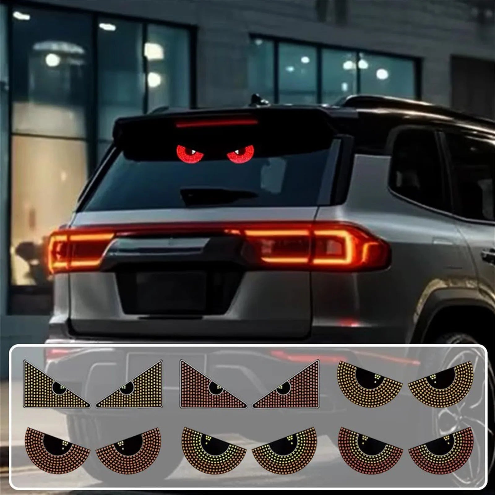 Devil Eye Animated LED Car Rear Window Light – APP Control LED Car Window Light Oasis Select