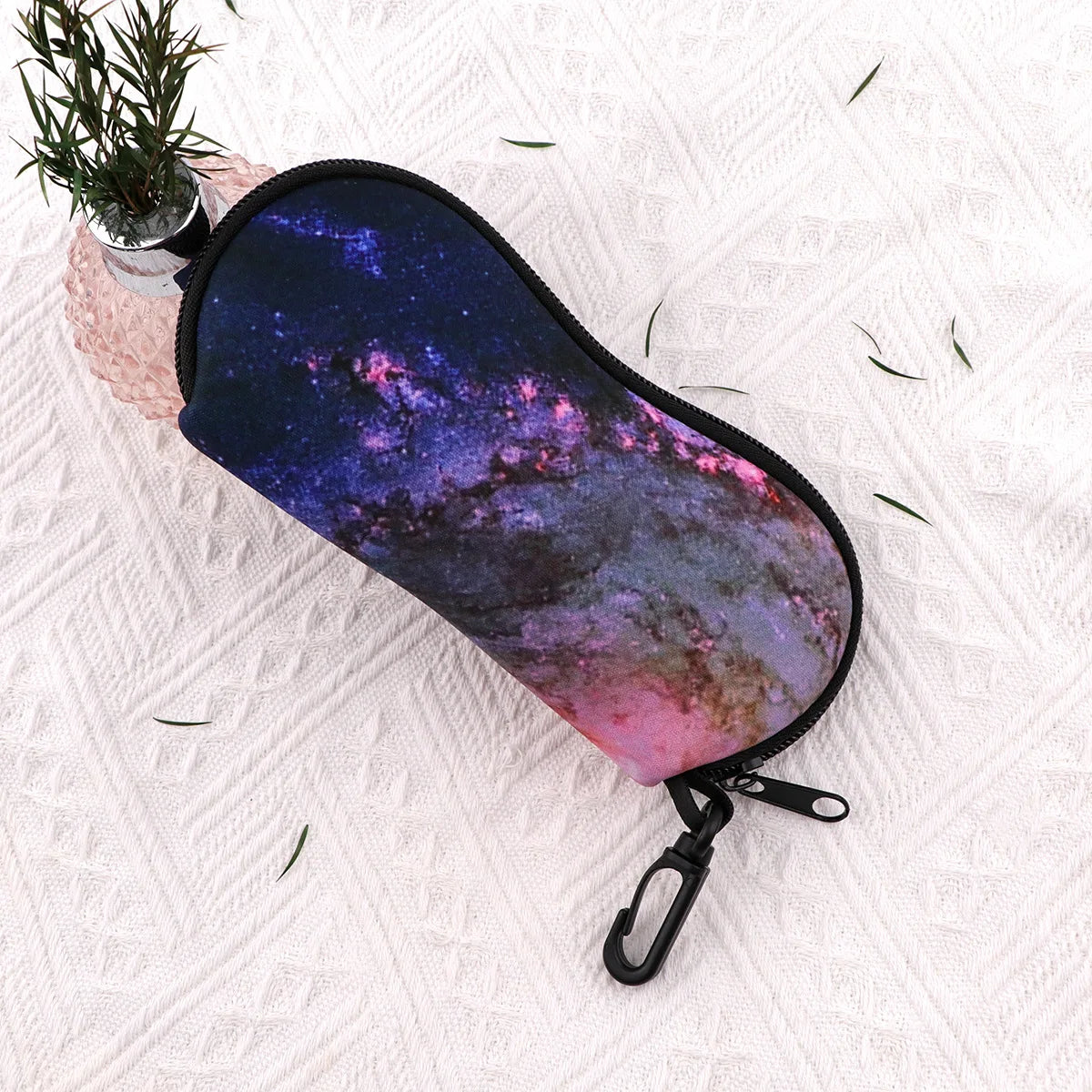 Starry Sky Glasses Case Unisex Travel Sunglasses Protector Box Glasses Bag Fashion Zipper Storage Box Portable Soft Case Oasis Select