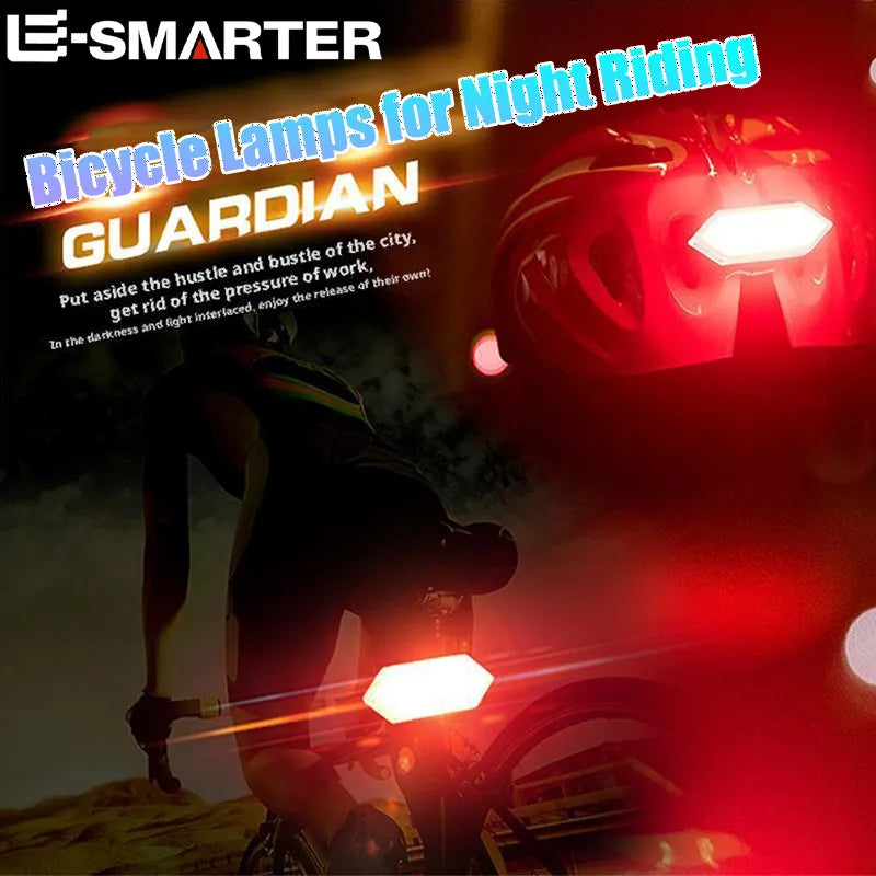 Waterproof Bicycle Taillight LED Cycling Helmet Warning Safety Light USB Rechargeable Road MTB Red Tail Lamp Bike Accessories Oasis Select