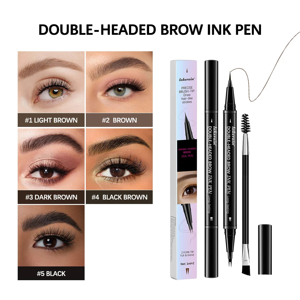 Waterproof Eyebrow Pen Perfect Eyebrows Brown Eyebrow Pencil Makeup Brushes Eye Brow Pencil Eyeliner For Water Resistant Set Oasis Select