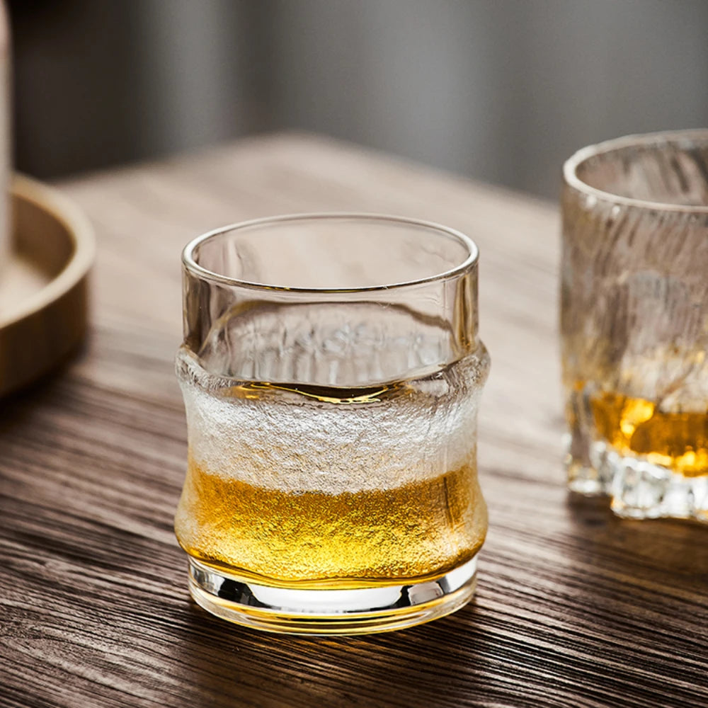 Japanese dark ice glass hanging ice glass whiskey beer juice drink glass Oasis Select