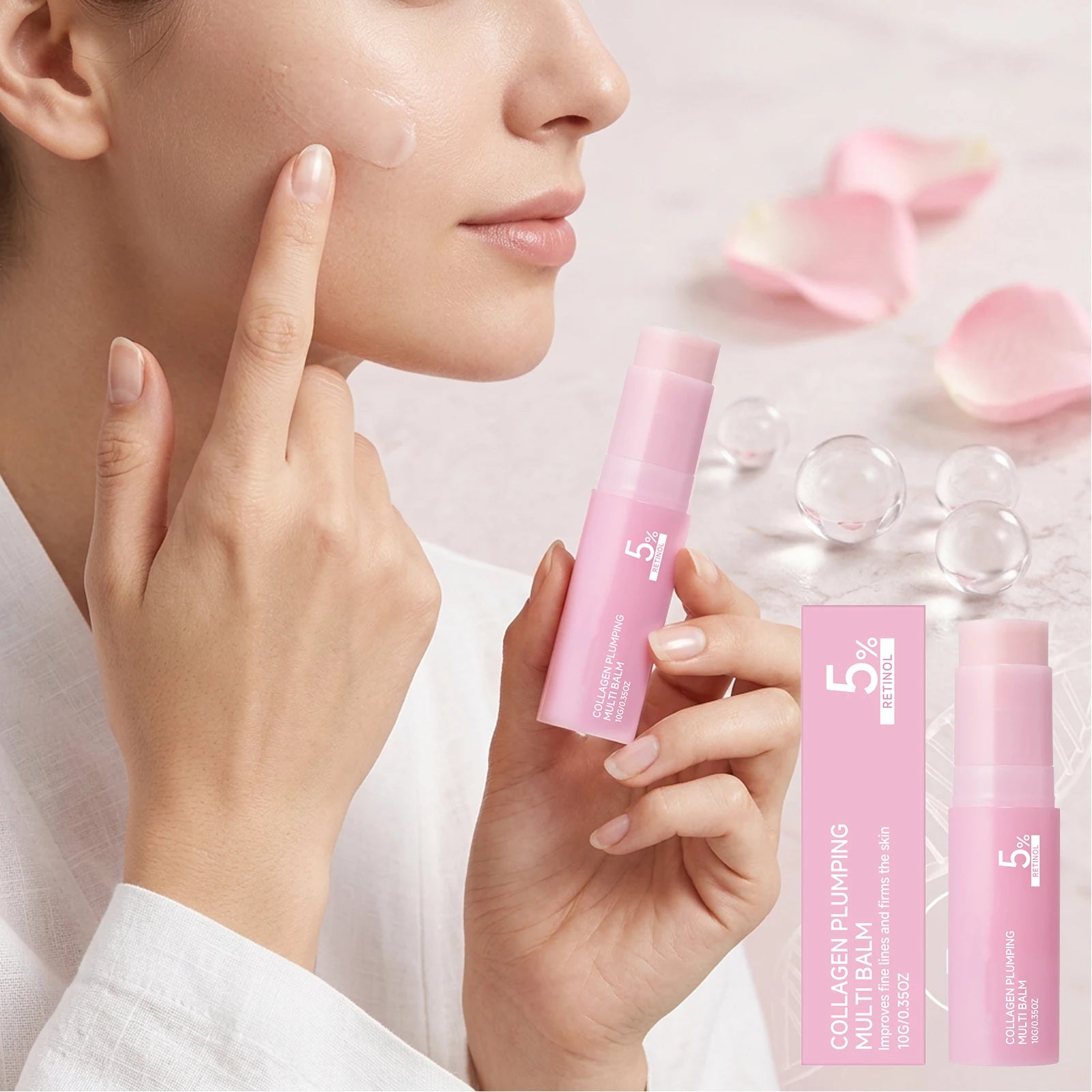 5% Retinol Collagen PDRN Plumping Balm Stick – Anti-Wrinkle Anti-Aging Balm Stick Oasis Select