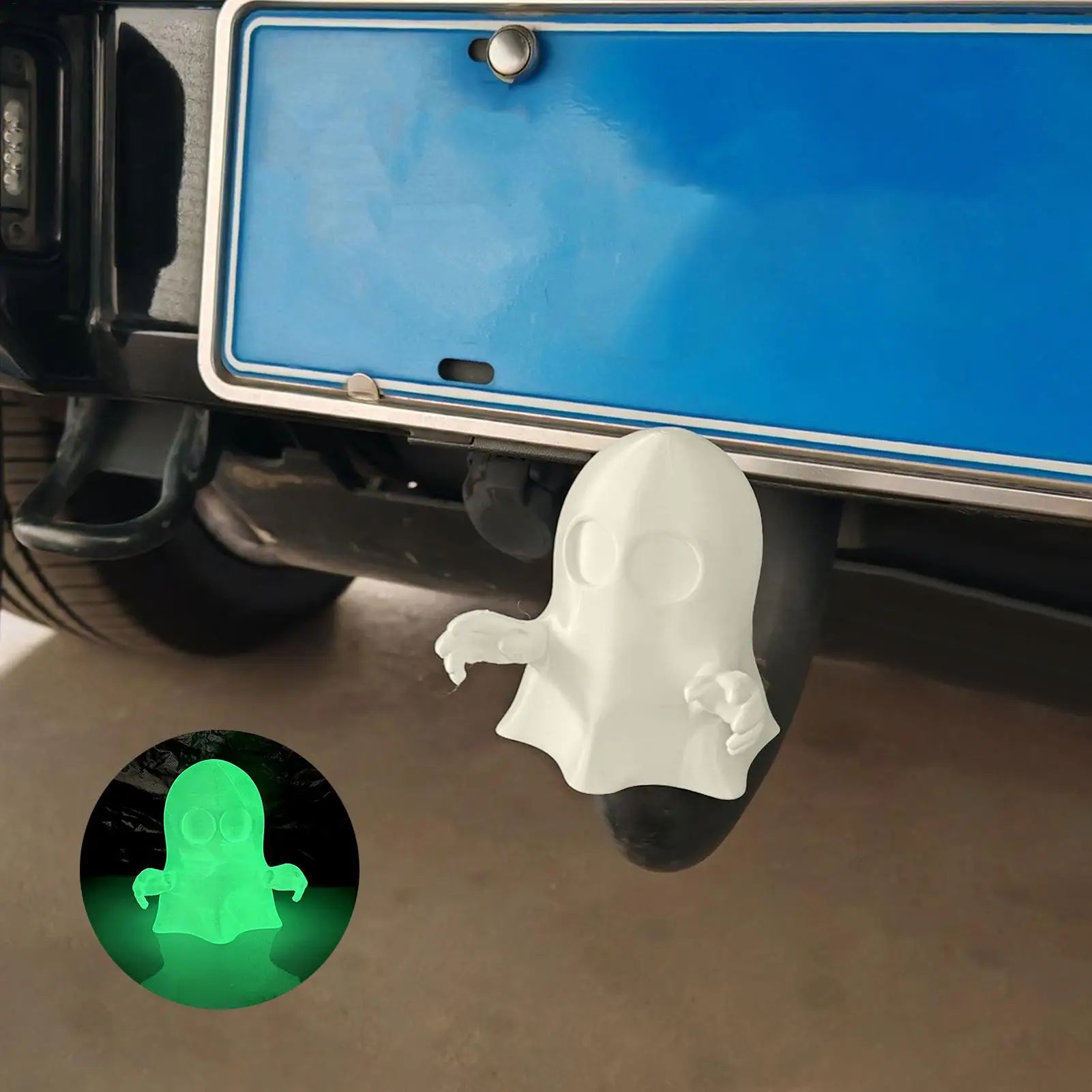 Funny Trailer Hitch Cover Glow In The Dark Vehicle Decoration Trailer Hitch Cover Plug for Men Friends Family Husband Him Oasis Select