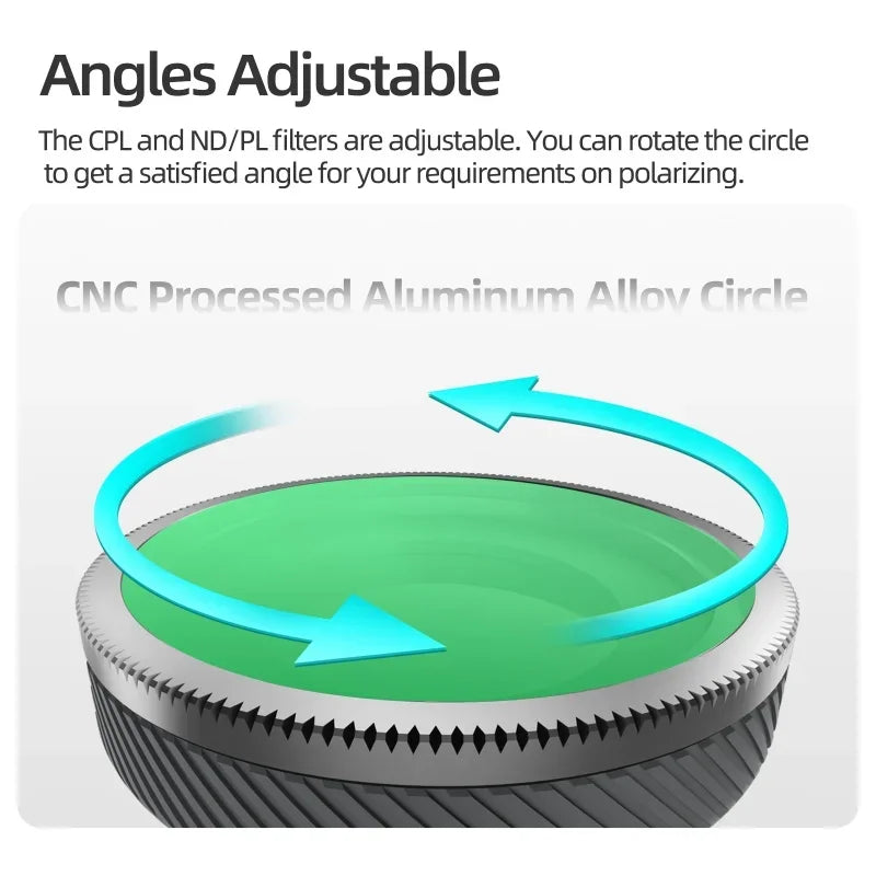 Insta360 GO Ultra Glass Filters – CPL, ND8–ND64, UV & Soft Black