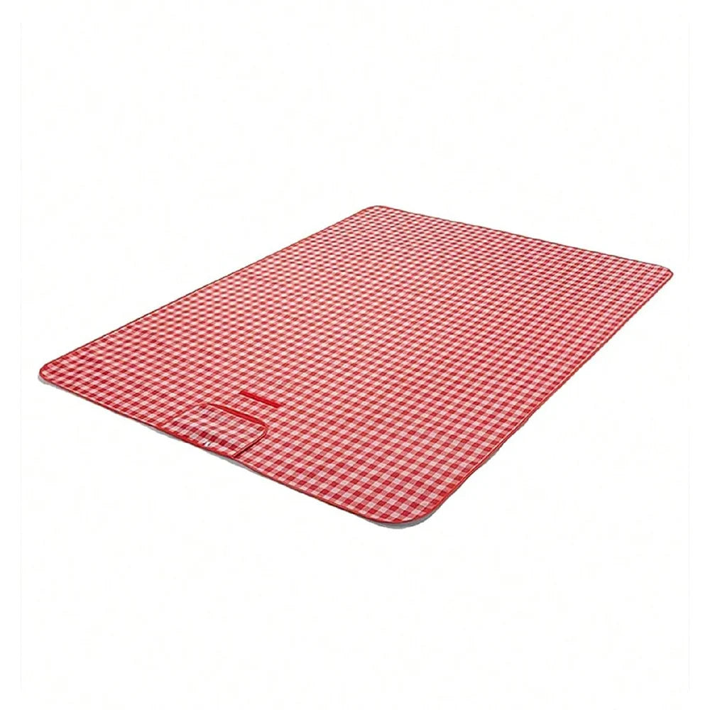 Portable Camping Mat Big Picnic Blanket Sandproof Waterproof Beach Mats Traveling Hiking Outdoor Camping BBQ Grass Parks Oasis Select Red