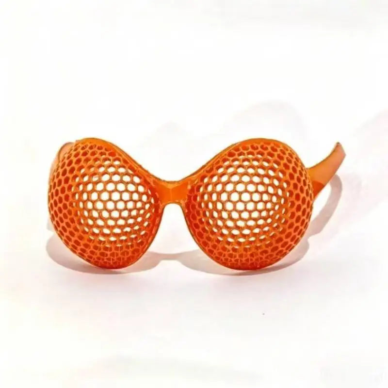 Funny Creative 3D Printed Eye Glasses Colorful Fashion Hollow Compound Eye Glasses For Party Photo Props Glasses Oasis Select L G