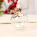 6cm/8cm/10cm Christmas Ball Plastic Baubles Clear Fillable Xmas Tree Hanging Decorations Ornament New Year Diy Decor Oasis Select Gold-6cm CHINA