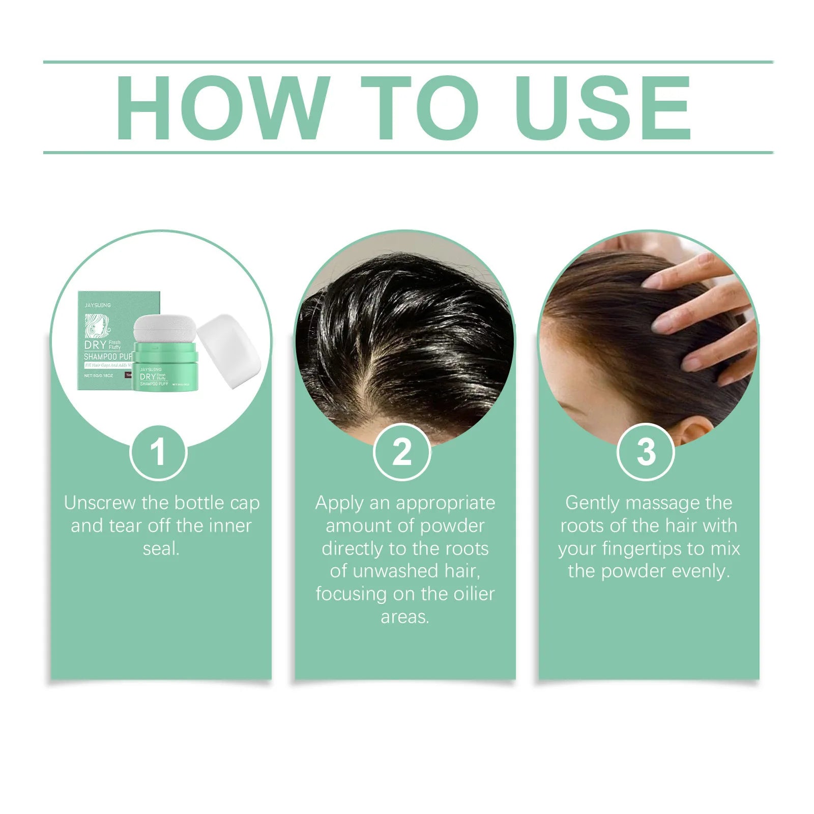 Matte Dry Shampoo Powder Puff – Oil Control & Hair Volume Dry Shampoo Powder Oasis Select