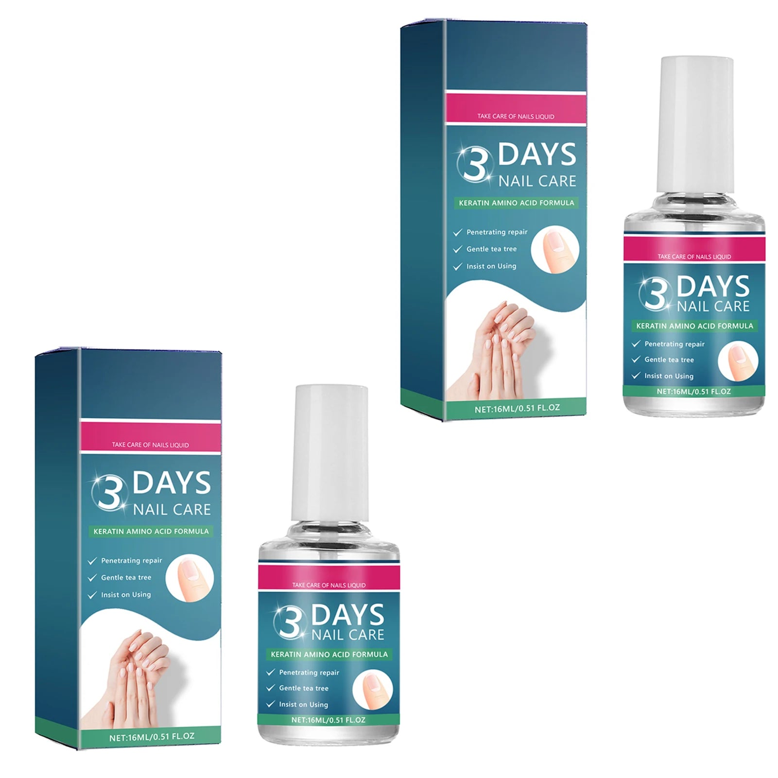 Keratin Amino Acid Nail Strengthening Serum – 3-Day Results