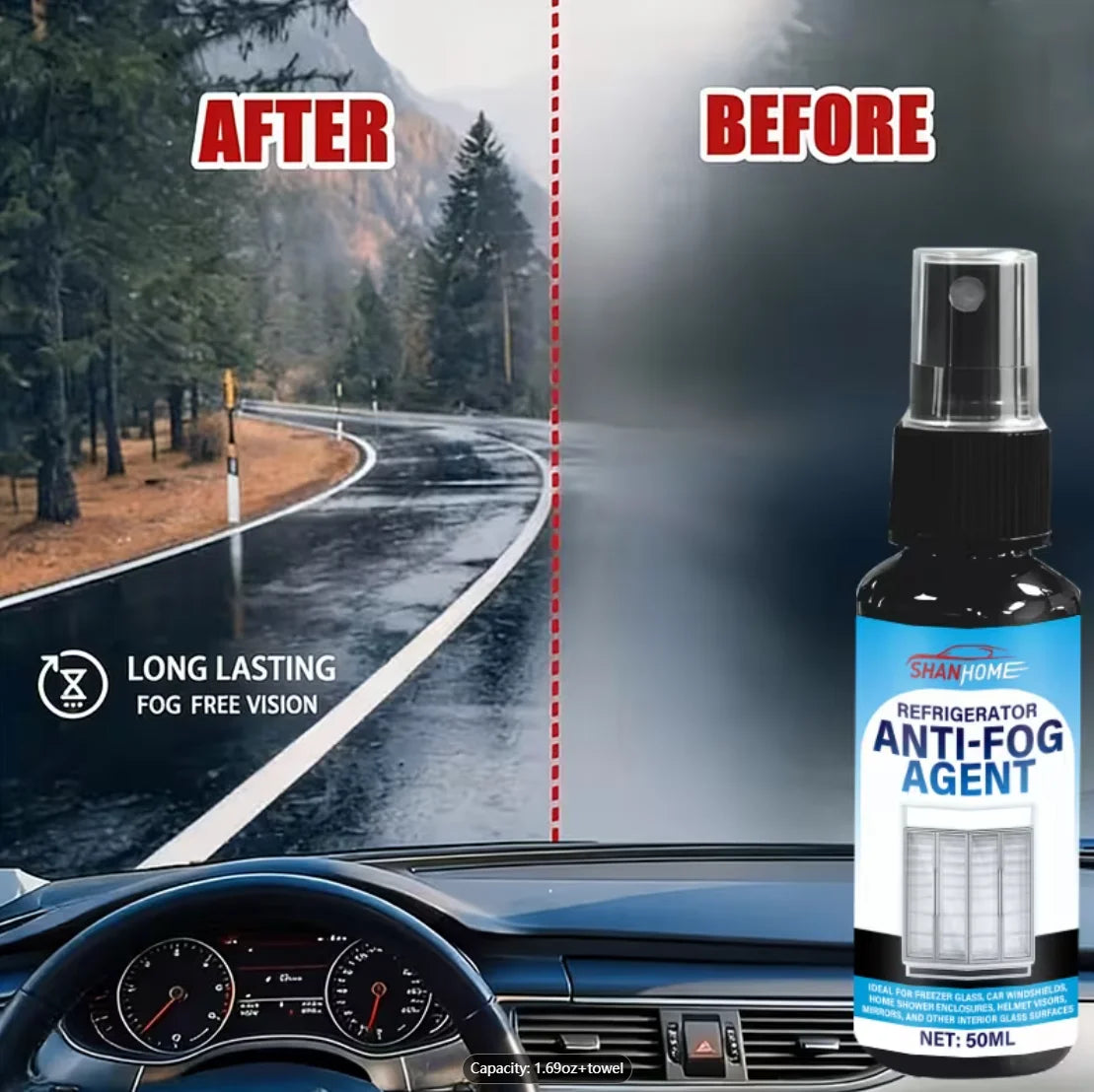 Nano Anti-Fog Spray 50ml – Clear Freezer Glass & Mirror Coat Anti-Fog Spray Oasis Select
