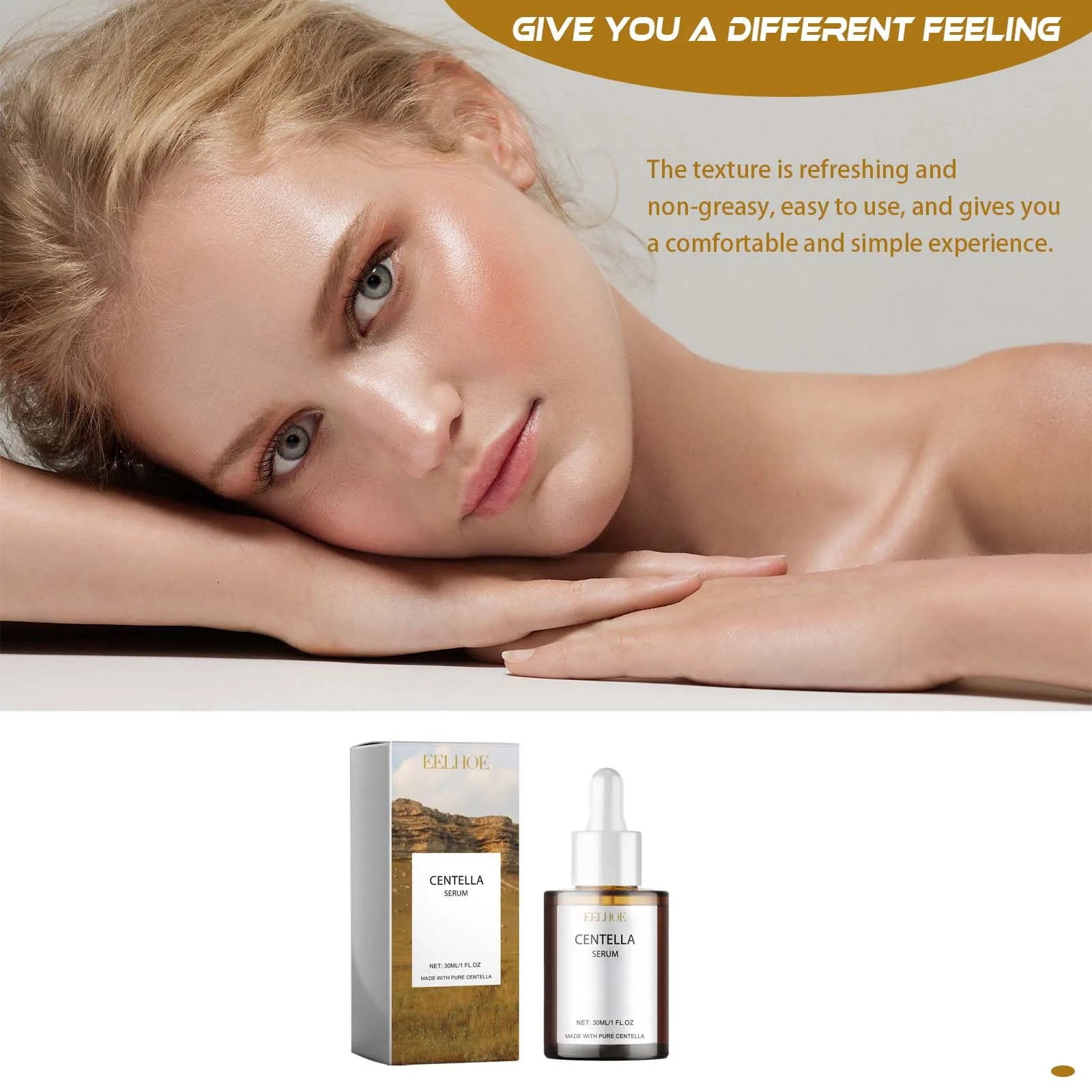 Centella Serum Nourish Improvement Dry Skin Smoothing Tightening Brightening Moisturizing Hyaluronic Acid Face Essence Skin Care Oasis Select