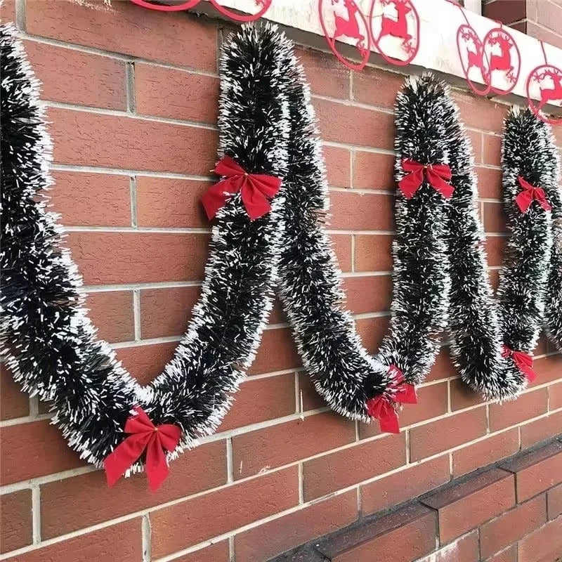 2M Christmas Ribbon Garland with Bows – Tree & Party Decor Christmas Ribbon Garland Oasis Select