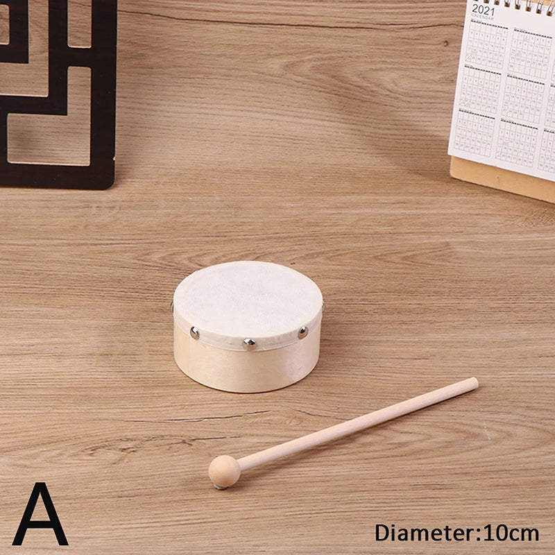 Frame Drums 4/6/7/8/9/10 Inch Hand Drum Wood Drum With Drum Stick Set Musical Game Kids Educational Toy Percussion Instrument Oasis Select A