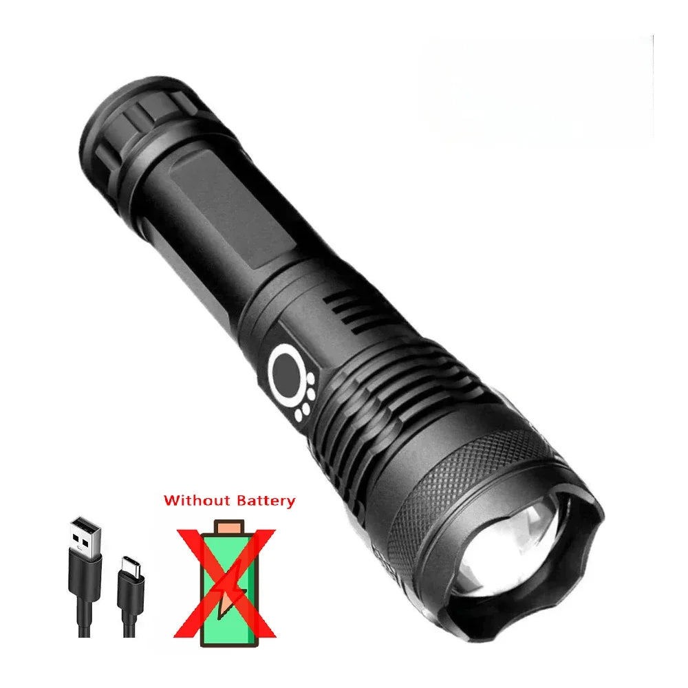 USB Rechargeable LED Flashlights High Lumens Super Bright Tactical Handheld Flash Light Zoomable,Waterproof Emergency Lantern Oasis Select No Battery