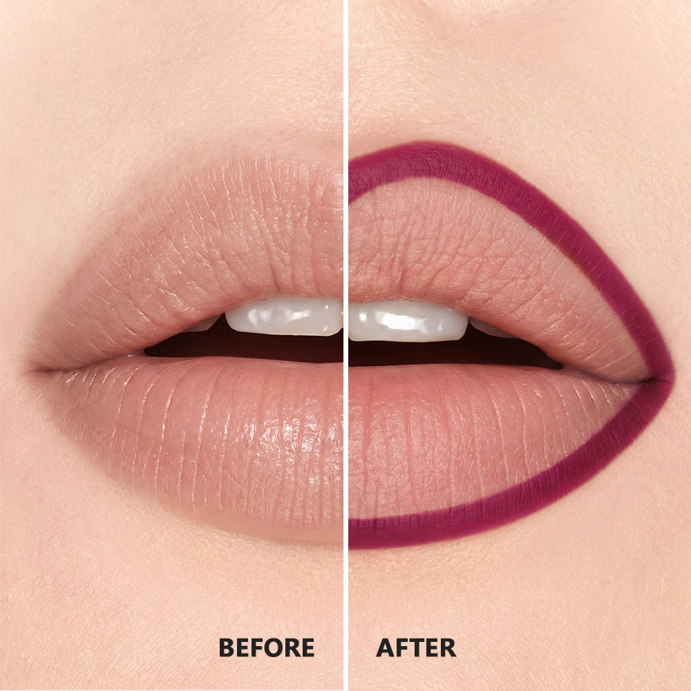 12 Colors Semi-Matte Lip Liner Pencil Set Color Rendering Easy Makeup Waterproof Smudge-proof Durable Lip Makeup Cosmetics Oasis Select