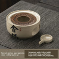 Ceramic Warm Tea Stove Small Stove Tea Cooking Insulation Base Heating and Fragrance Dispenser Chinese Style Oasis Select D