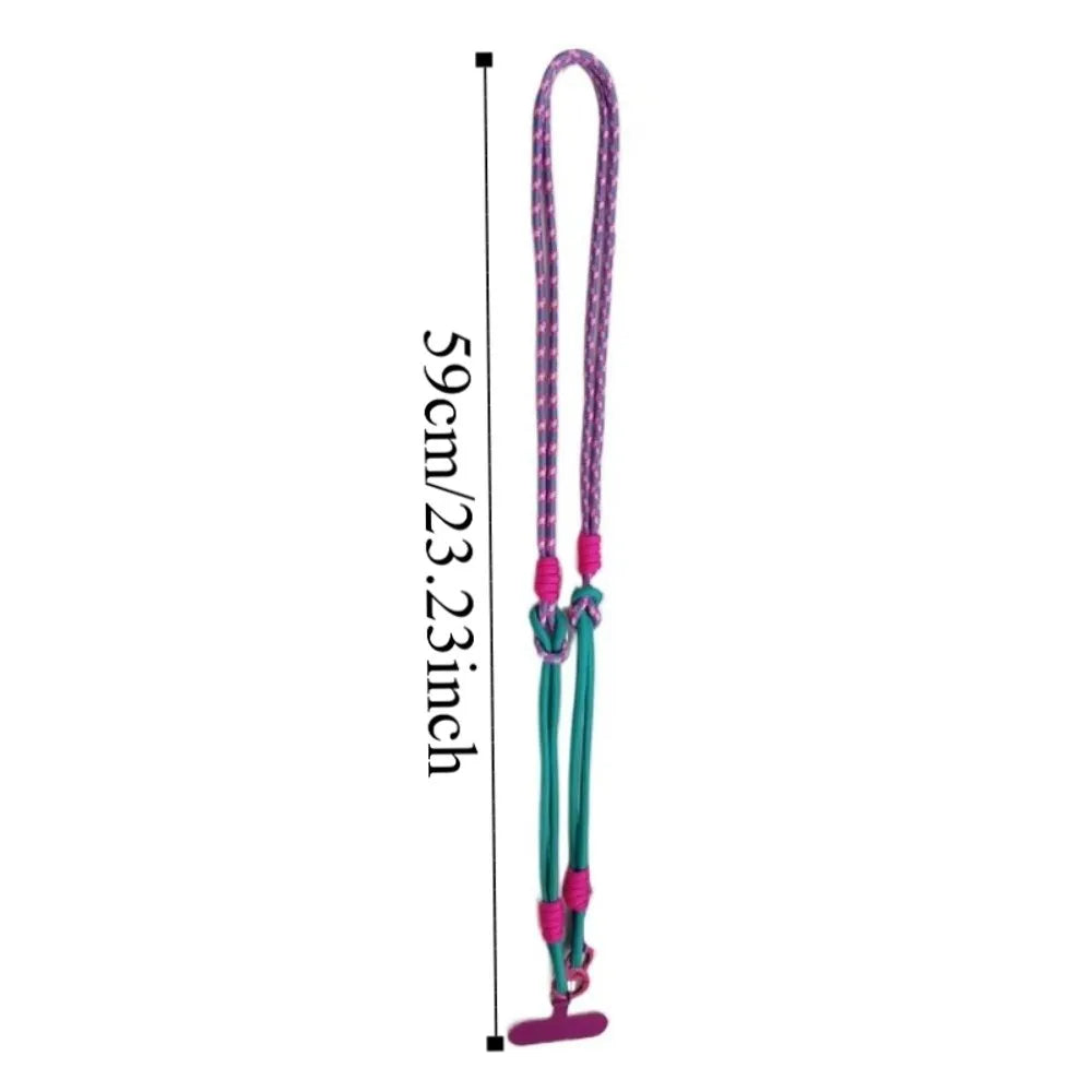 Anti Winding Mobile Phone Lanyard Neck Hanging Detachable Crossbody Phone Strap Bold Anti-Lost Mobile Phone Rope Chain Oasis Select