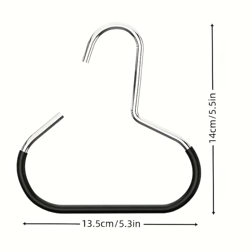3/5pcs Stainless Steel Hat Hanger Hooks,Non-Slip Round Ring Closet Organizer for Hats Scarves,Space-Saving Wardrobe Storage Hook Oasis Select
