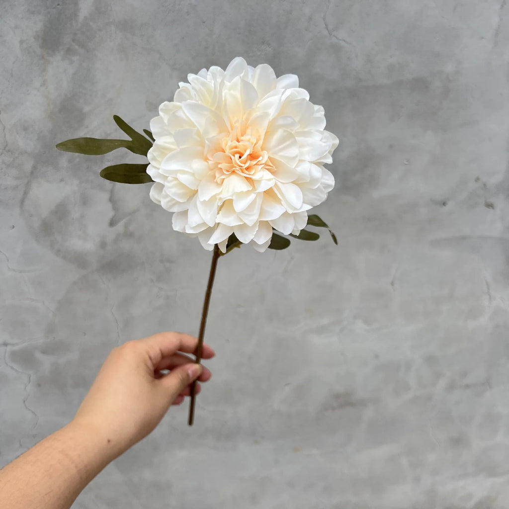 1Pcs High-end Moisturizing Dahlias Real Touch Artificial Flowers Home Decoration Dahlia Wedding Flower Arrangement Party Floral Oasis Select champagne