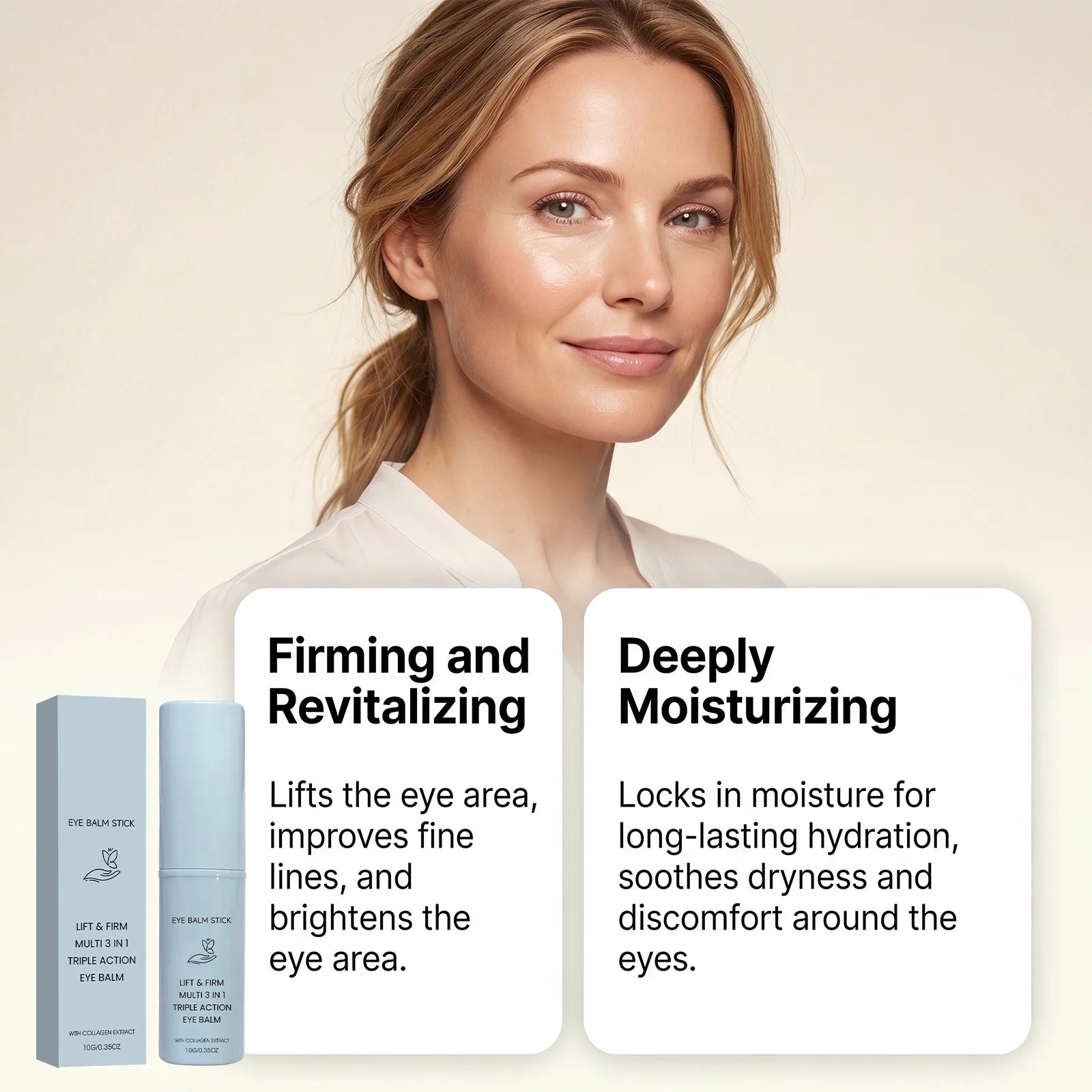 2026 New Collagen Eye Cream Stick Lifting Firming Hydrating Eye Balm Fine Lines Dark Circles Eye Balm Firming Eye Serum Stick Oasis Select