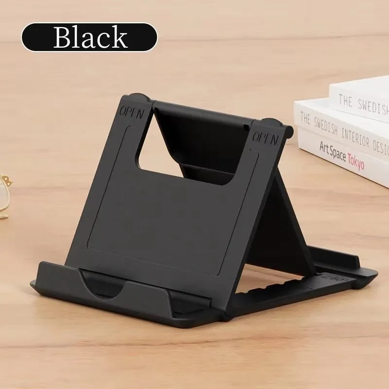 1/2/3/4pcs Table Phone Holder Folding Bracket Adjustable Desktop Stand Universal Phone Tablet Stand For IPad IPhone Samsung Oasis Select 1pcs Black