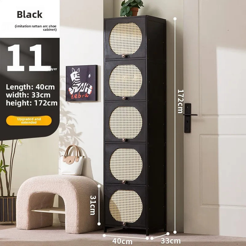 Shoe Cabinet Creative Entrance Cabinet Entrance Door Living Room Locker Storage Integrated Dust-proof Shoe Rack Oasis Select Eleven floors 40