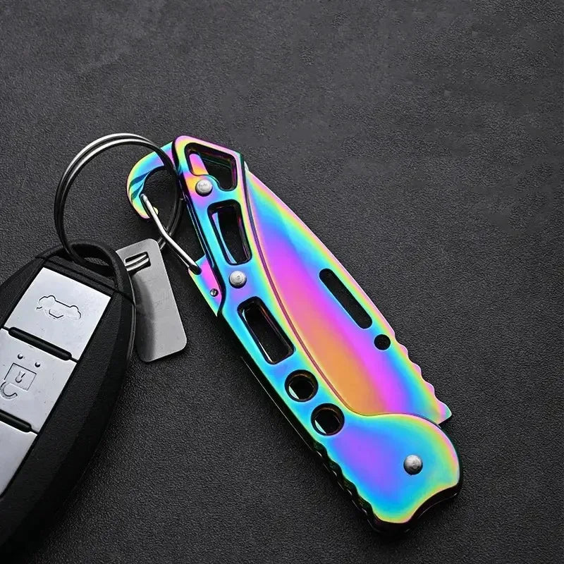 3/6pcs Folding Pocket Knife Stainless Steel Survival Hunting Camping Fishing Portable Fruit Knife Carrying Key Outdoor Tools Oasis Select
