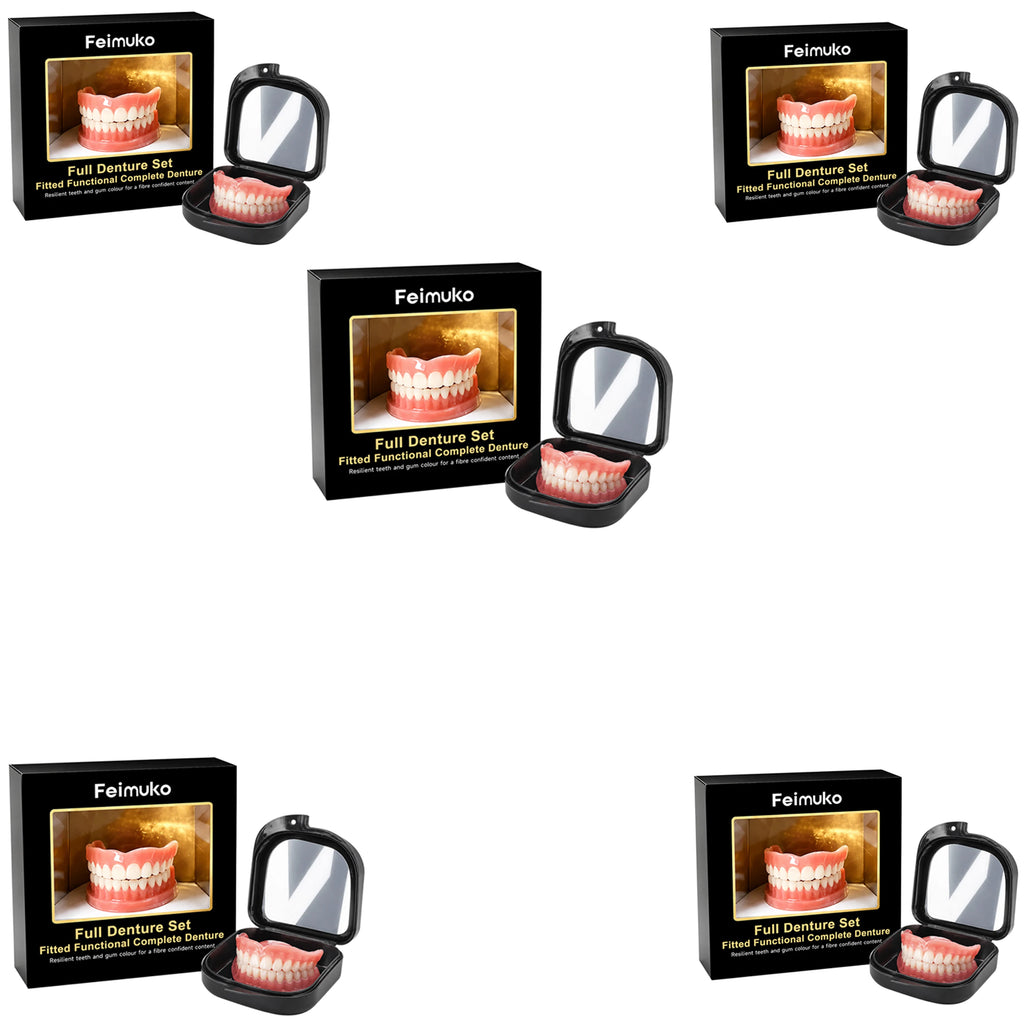 Reusable Cosmetic Teeth Veneer Set, Easy Wear Dental Veneers to Conceal Tooth Gaps for a Stunning Beautiful Smile Oasis Select 5pcs