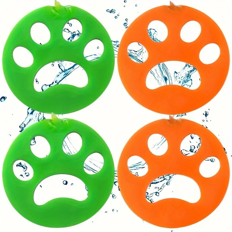 Cat Claw Silicone Hair Remover 4pcs Washing Machine Clothes Dust Hair Collector Double-Sided Reusable Washable Cleaning Tools Oasis Select Thick models