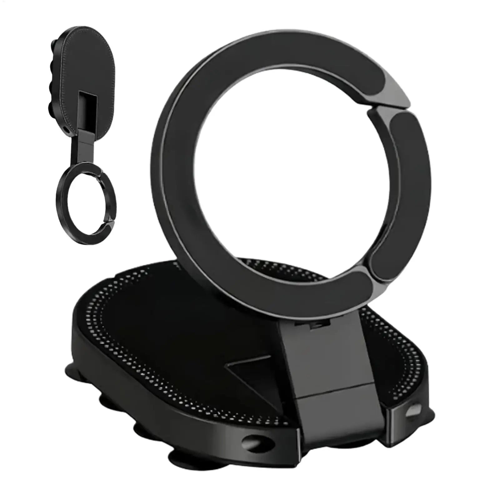 360 Degree Adjustable Car Phone Holder Mount Magnetic Phone Mount Suction Cup Automobile Navigation Stand for Home Travel Gym Oasis Select