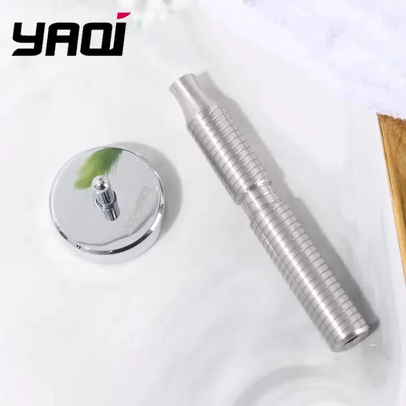 YAQI 88mm Solid Stainless Steel Material Safety Razor Handle Provide Comfortable Grip Ergonomic Design Oasis Select