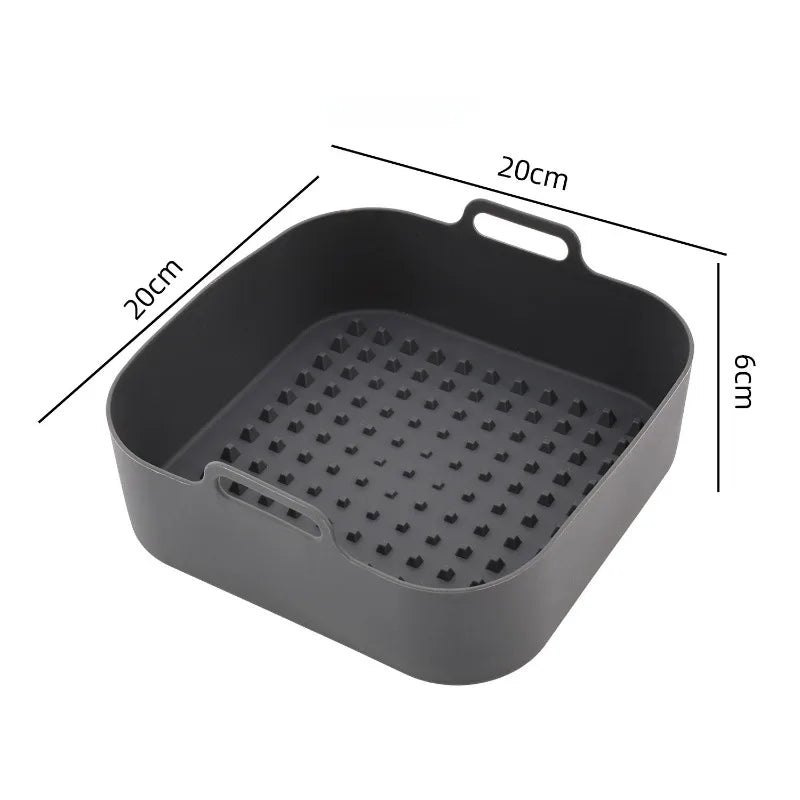 Air Fryer Silicone Baking Tray for Home Baking Easy To Clean Baking Tray Modern Minimalist Kitchen Supplies Oasis Select D