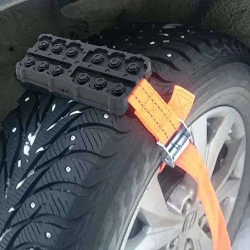 Anti Skid Tire Chains Car Snow Chains Straps Emergency for Snow Sand Mud Ice Traction Blocks Rescue Tool for Truck Oasis Select
