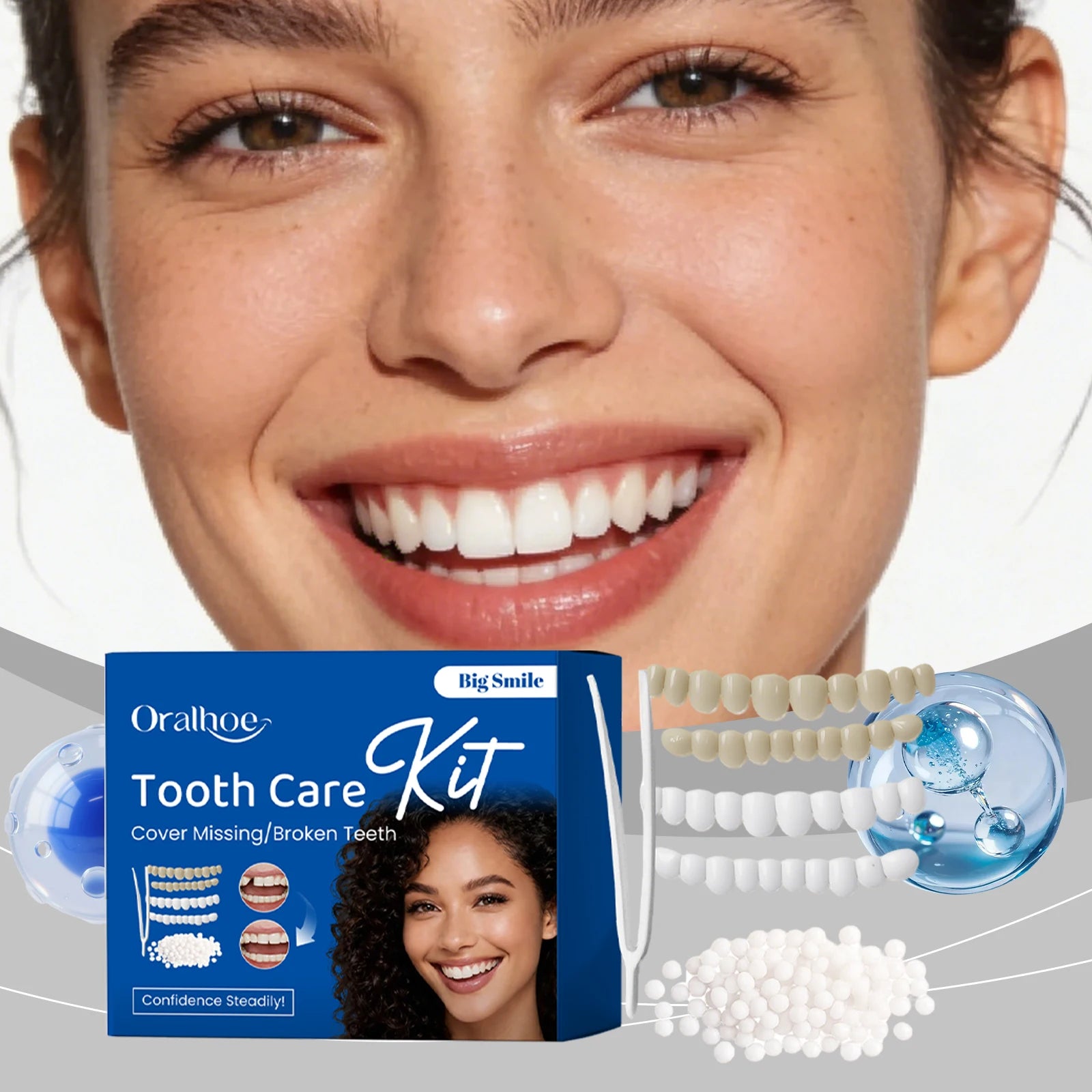 Denture Beauty Kit – Cosmetic Tooth Veneers for a Natural Smile Cosmetic Tooth Veneer Oasis Select