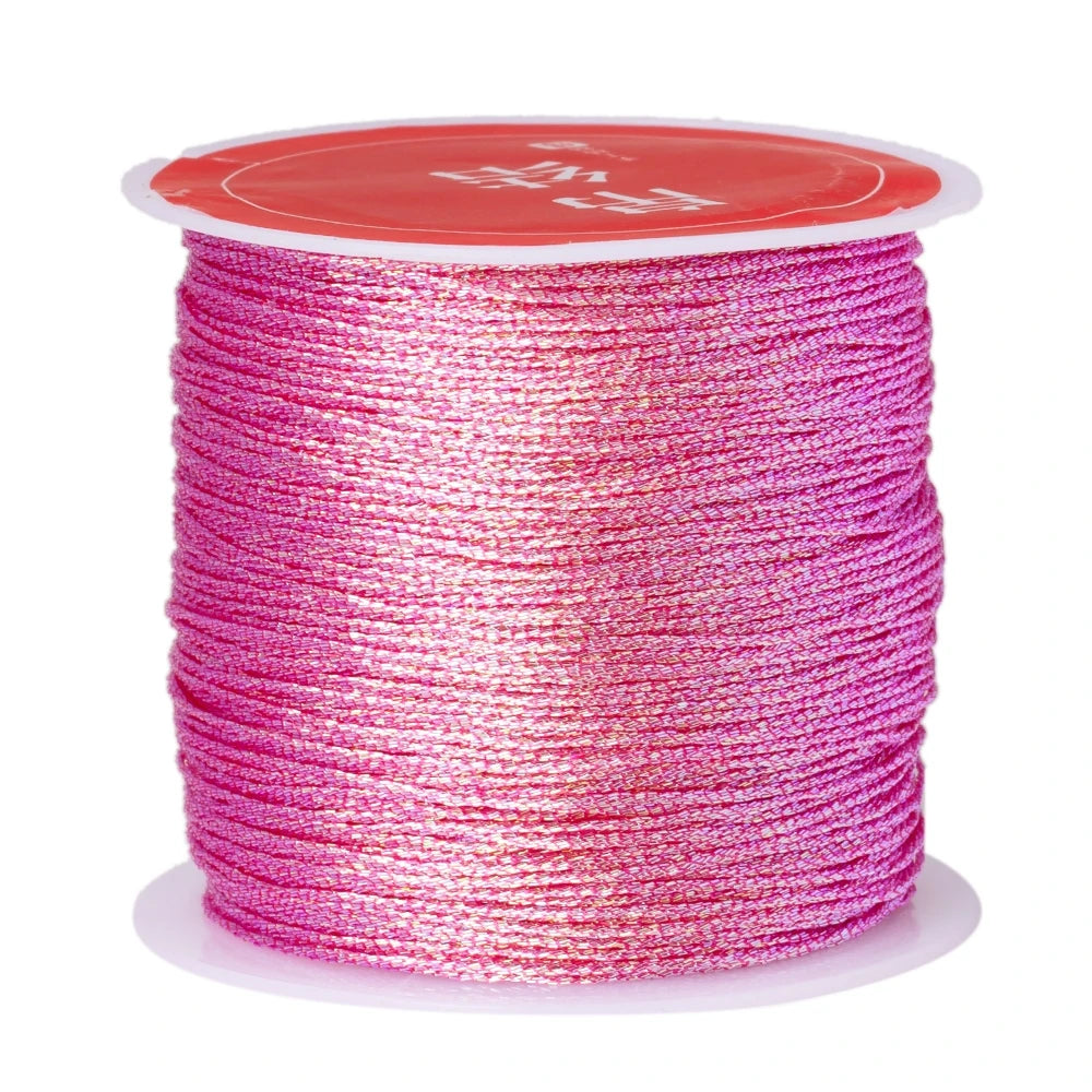 50m/0.4mm Nylon Cord Rope Beading DIY Handmade Necklaces Bracelets Jewelry Making Supplies Sewing Thread Cord Material Crafts Oasis Select 30 0.4mmX50m