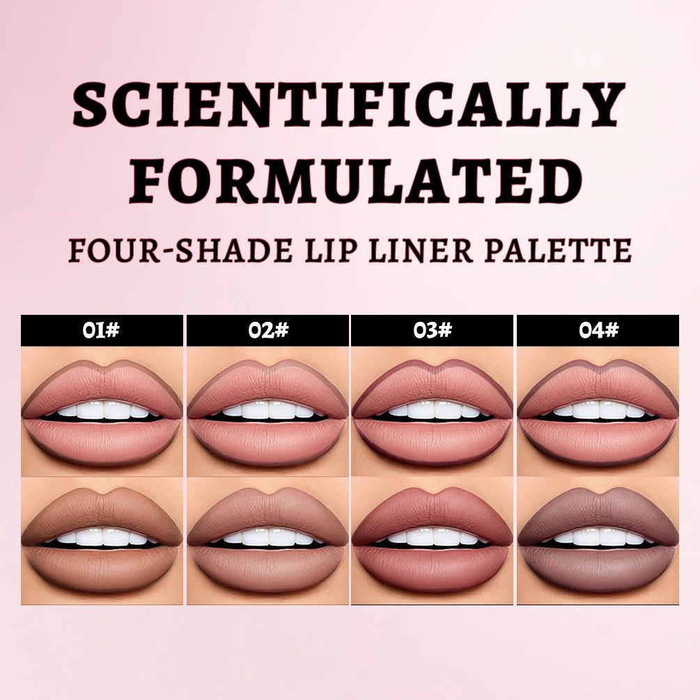 QiBest Matte Liquid Lip Liner – Waterproof Contour Pen