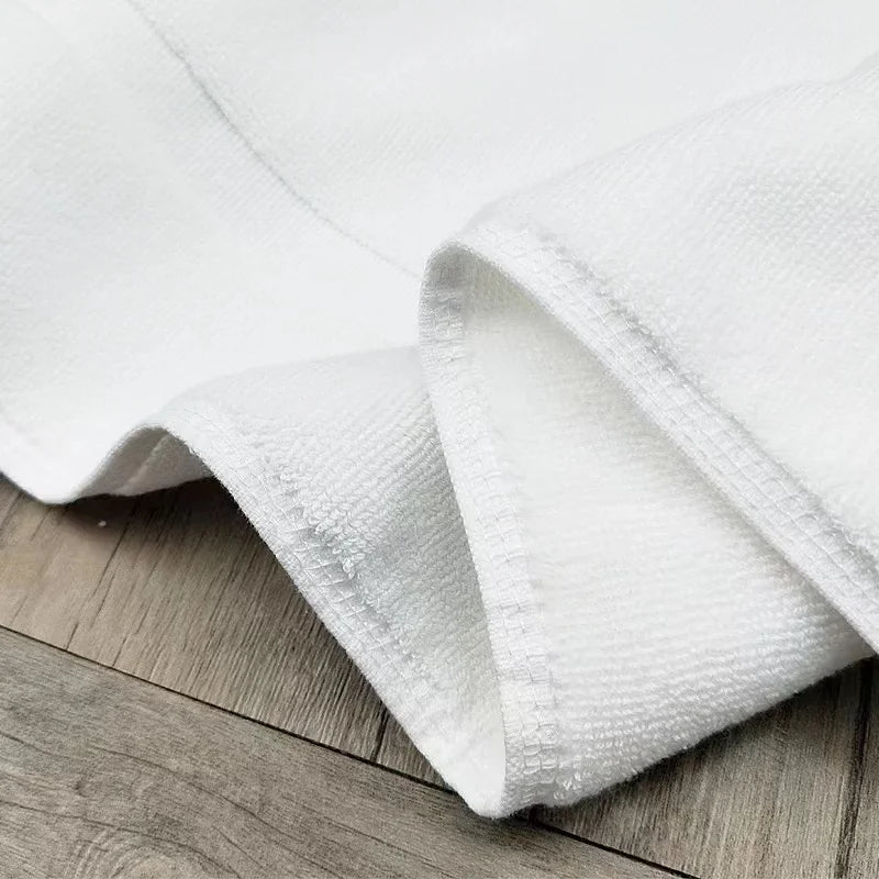 White Floor Towel Thicken Jacquard SPA Bathroom Mat Hotel Home Grey Bath Mats 100%Cotton Non-Slip Water Absorption Bathtub Towel Oasis Select