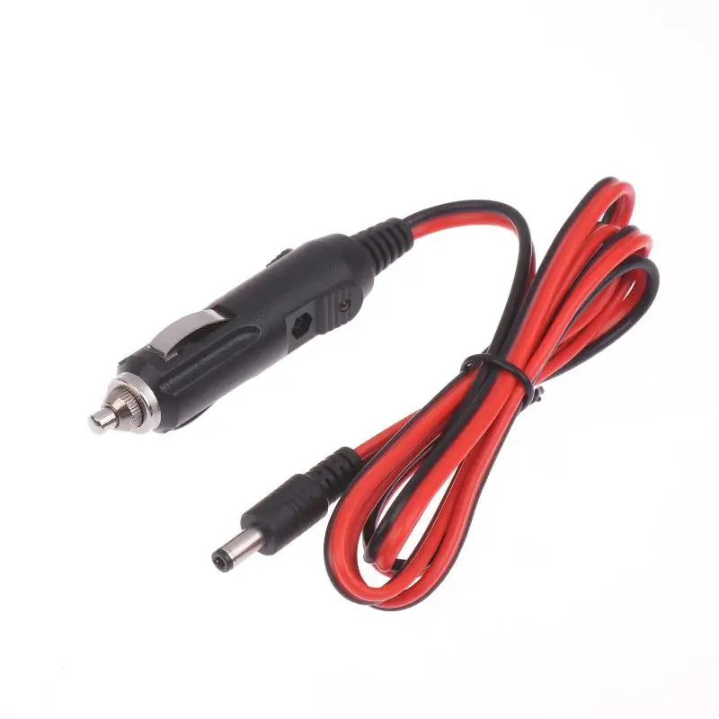 1Pcs Car Charger Power Cable 1.2 Meters DC5525 Universal 12V 5A Male Plug Cable Connection Line With LED Light Oasis Select