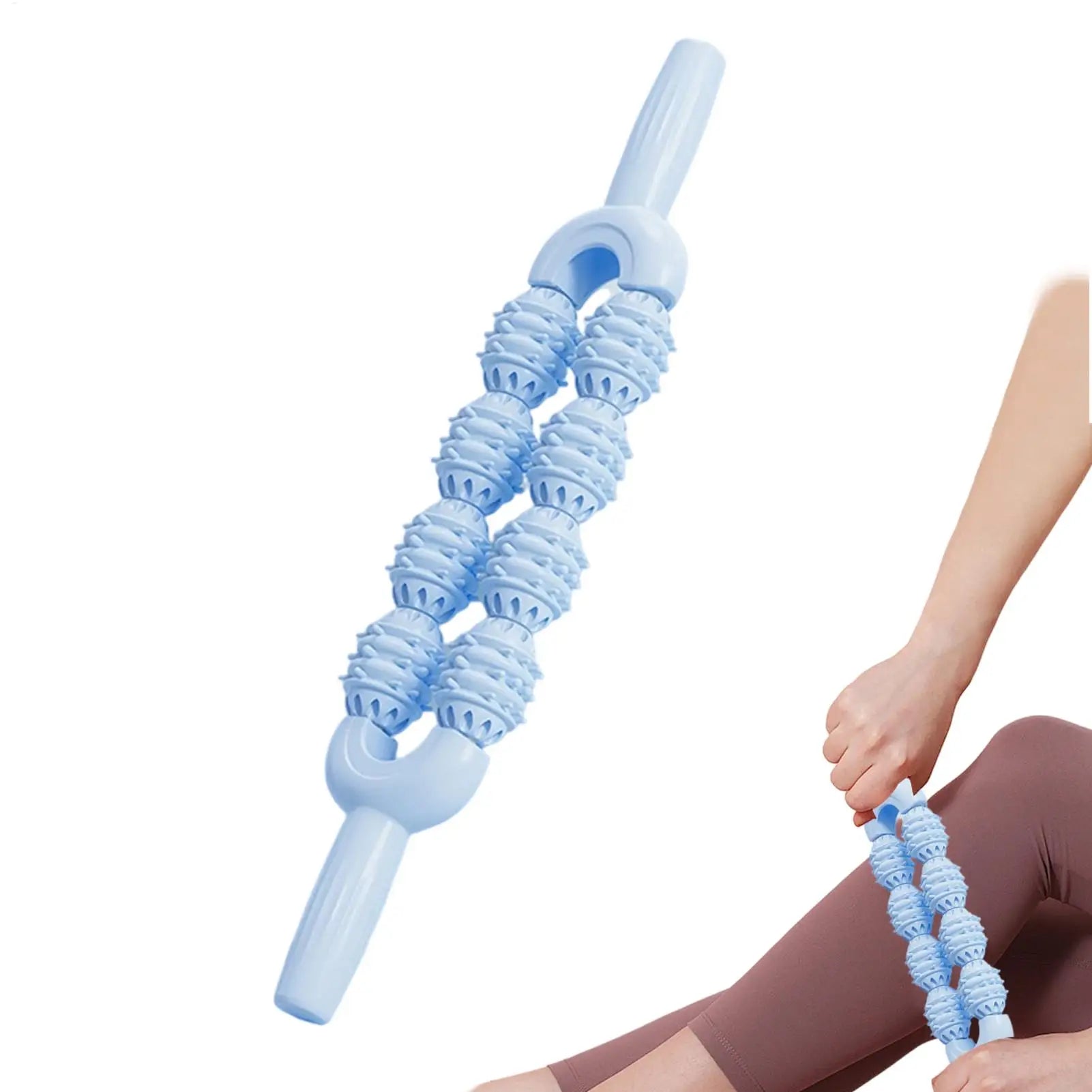 Massage Stick Deep Tissue Massage Roller Stick Non-Slip Massager for Body Neck Back Arms Cramps Tightness Daily Warm up Home Oasis Select