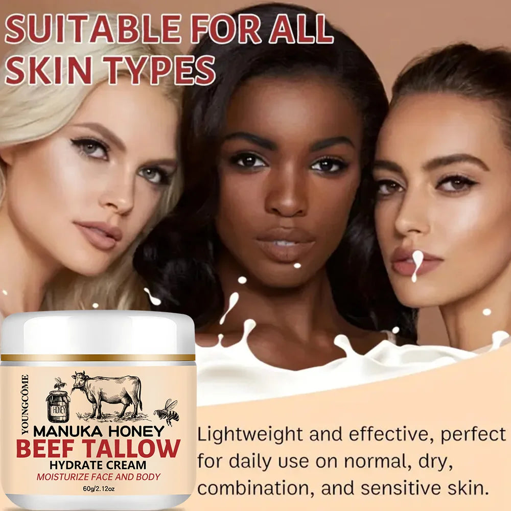YOUNGCOME Beef Tallow Honey Balm – Face & Body Moisturizer Face & Body Balm Oasis Select