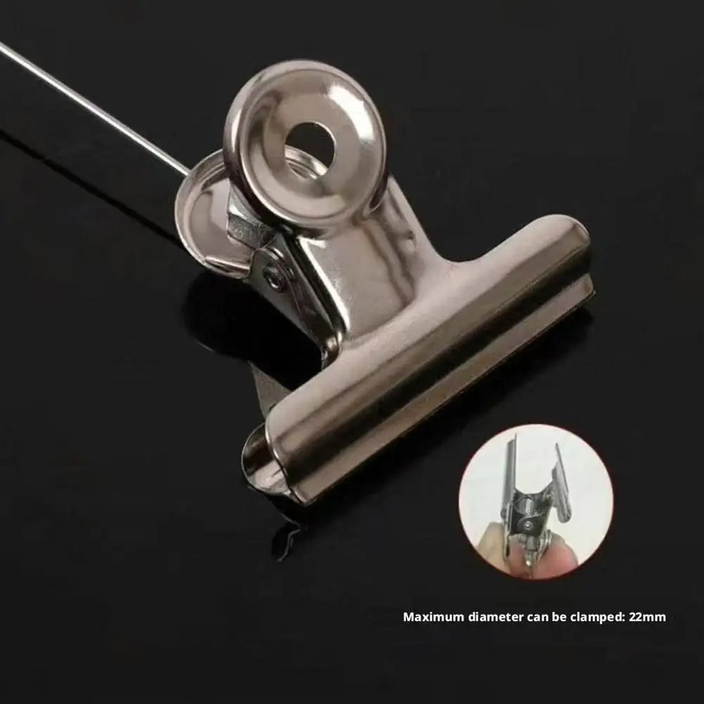 Fishing Rod Alarm Bell – Double Metal Bells & Spring Clip