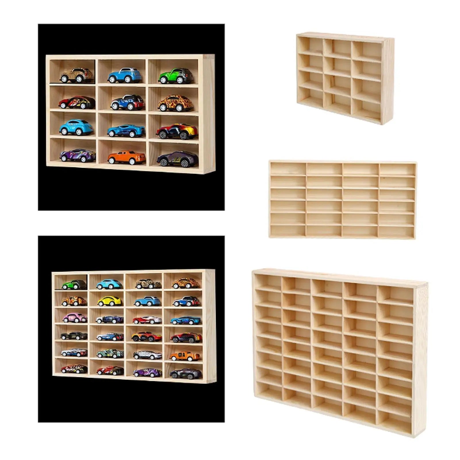 Wooden Storage Divider Box Display Box Multiuse Storage Organizer Showcase for Oasis Select
