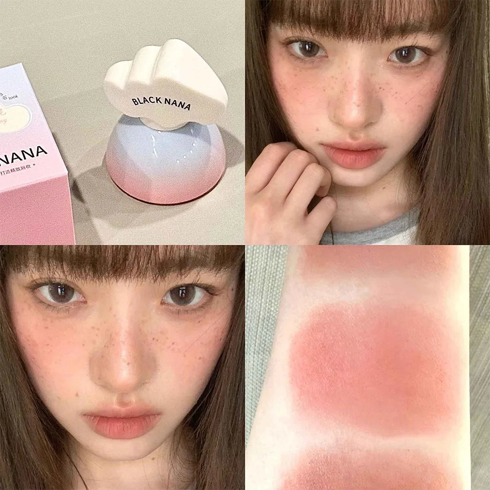 Portable Cloud Cap Cream Blush Hydrating Longwear Blendable Cheek Tint Multifunctional Face Blush Makeup for Women Oasis Select
