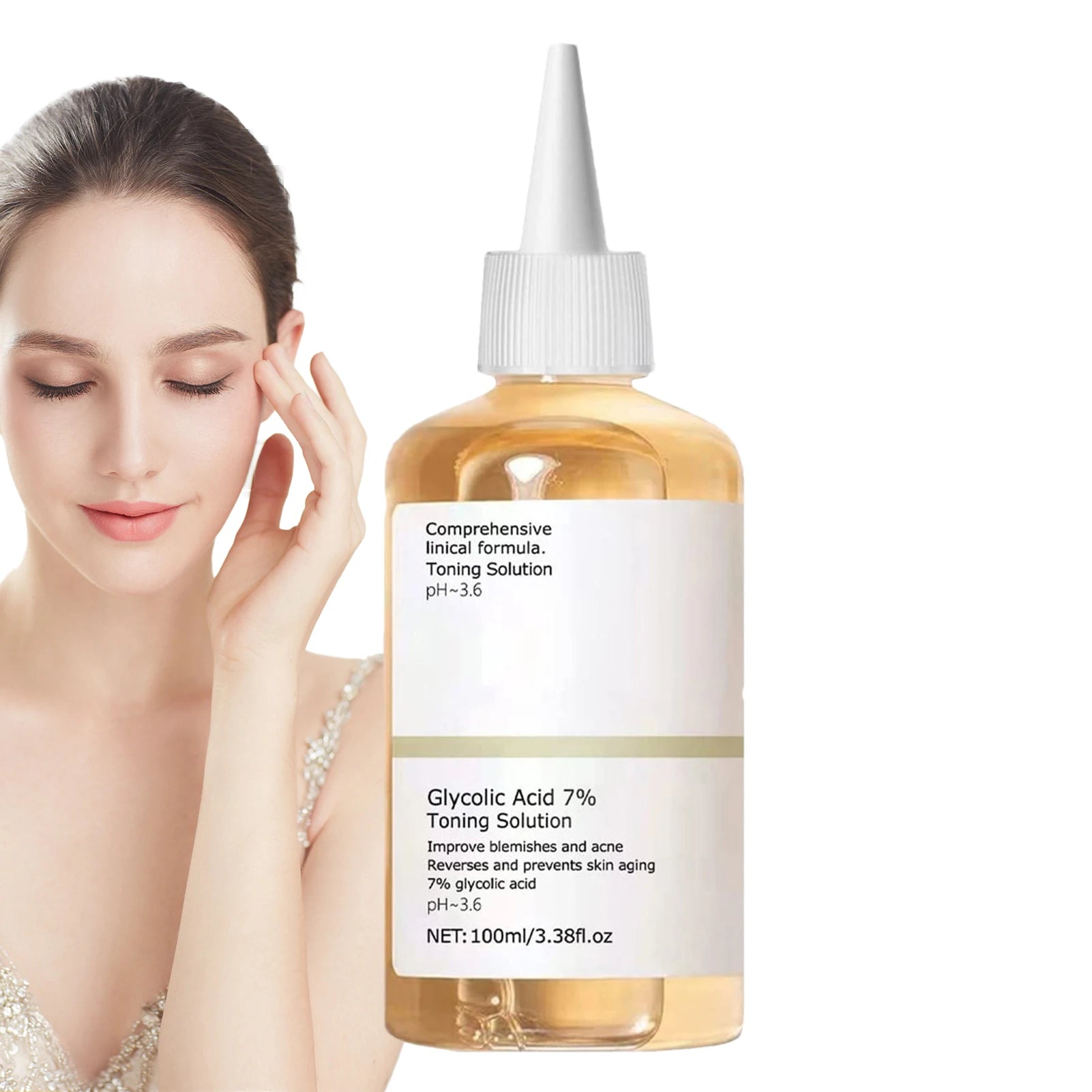 Glycolic Acid 7% Toner Nourishing Gentle Glycolic Acid Toner Remove Acne Fade Acne Fruit Acid Essence Ordinary Acne Remove Oasis Select