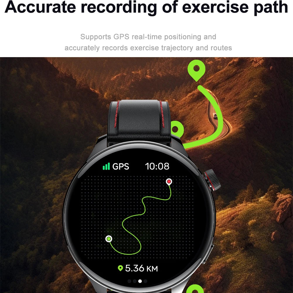 Outdoor GPS Smart Watch 1.75" AMOLED Fitness Smartwatch Men 110+ Sports Modes 800mAh BT Call Health Monitoring Sports Tracking Oasis Select
