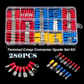 280-Pc Crimp Terminal Kit – Spade, Butt & Wire Connectors Crimp Terminal Kit Oasis Select PURPLE